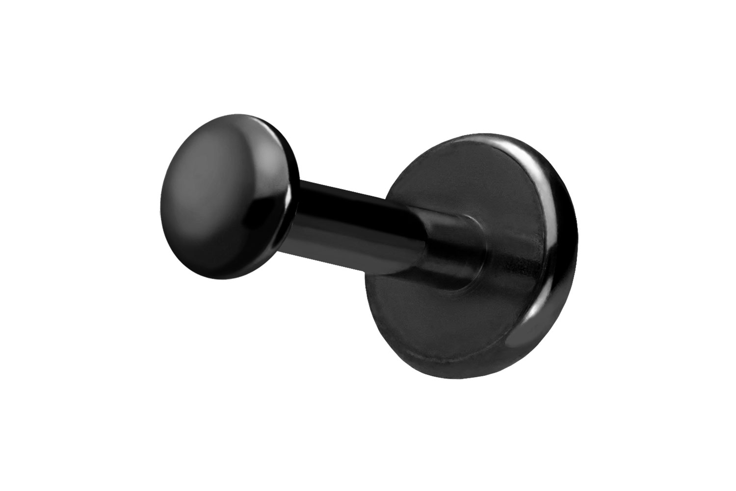 Titan Labret Piercing mit Push Fit DISC